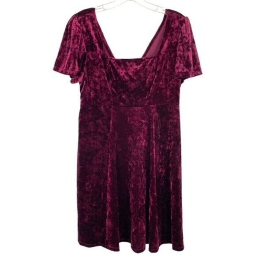 Crushed Velvet Babydoll Dress Goth Vamp Y2K